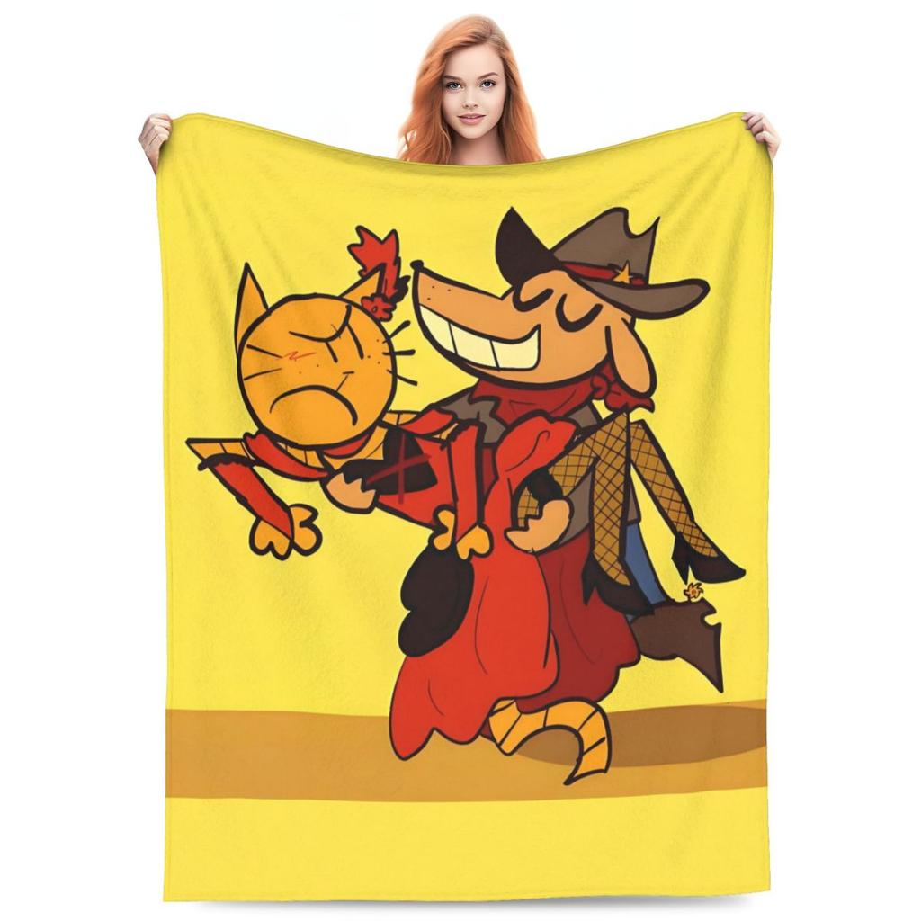 Custom Dogs Wallpaper Blanket Soft Fleece Autumn Warm Flannel Funny Manga Cartoon Throw Blankets For Sofa Travel Bedding Quilt