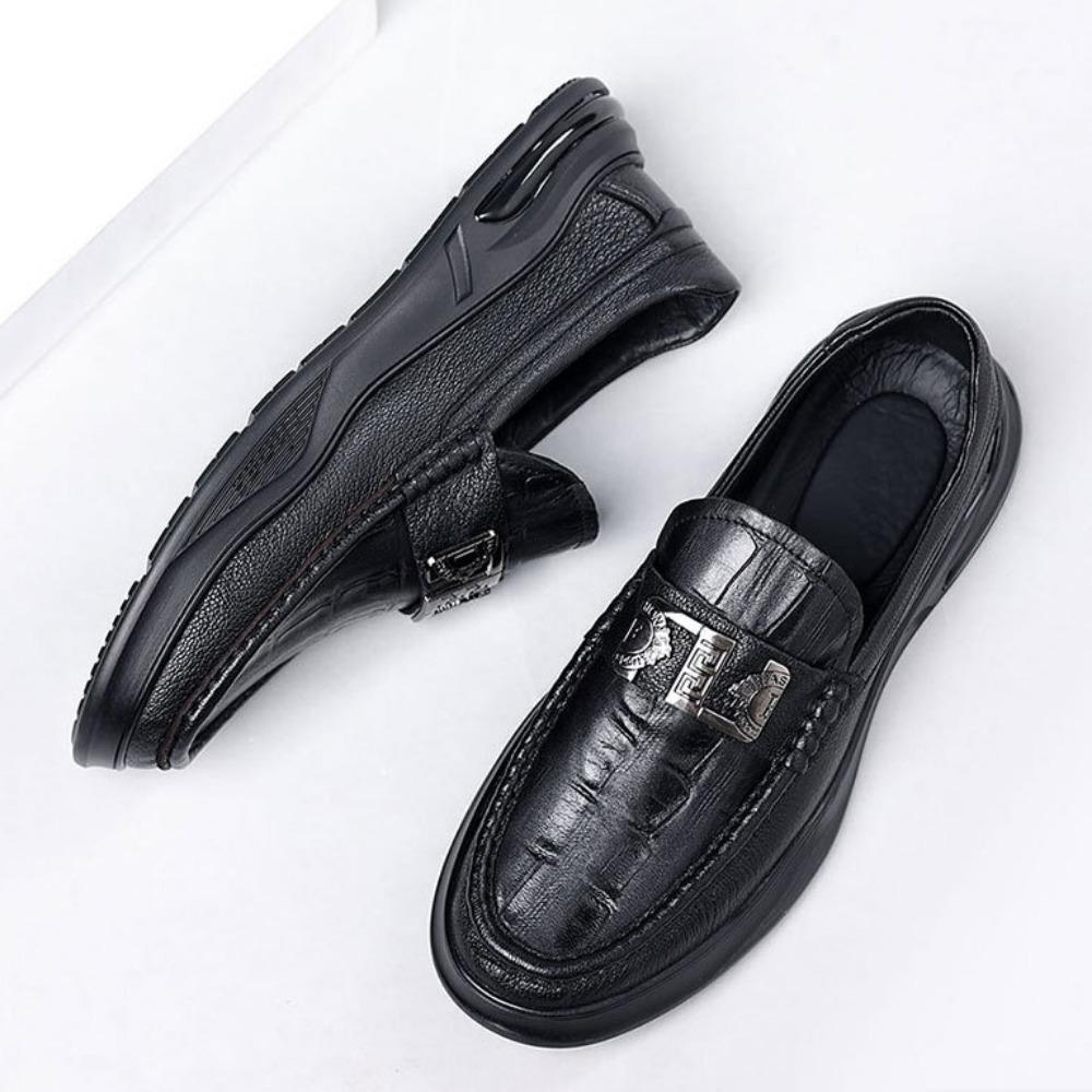 Luxury Genuine Leather Casual Leather Shoes Men Versatile Sheepskin Men's Shoes Loafers Man Leather Dress Shoes Zapatos Hombre