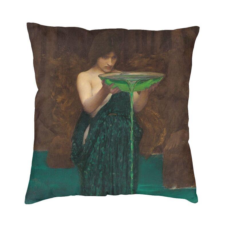John William Waterhouse The Soul Of The Rose Pillow Case 45x45cm Decor Home Vintage Oil Painting Chair Cushion Square Pillowcase