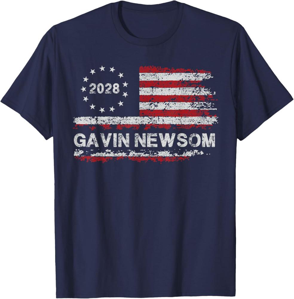 

Gavin Newsom 2028 President Election Campaign Democratic 48 Unisex T-Shirt 4XL