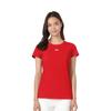 Under Armour Printed Logo Athletic Moisture-Wicking Knit Crew Neck Short Sleeve T-Shirt Women tops Red 22500520-600