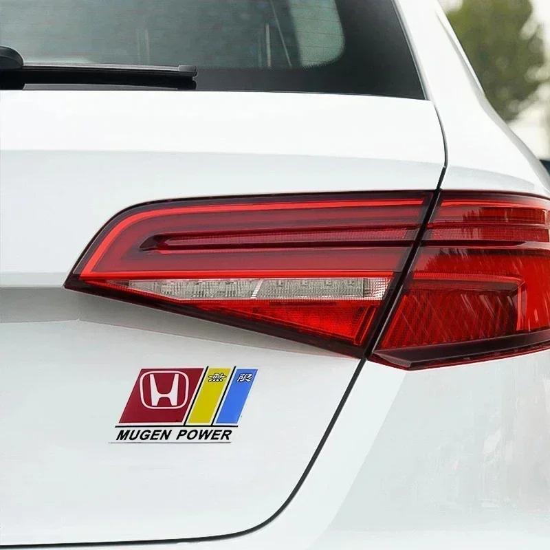 Aluminum Car Body Sticker Trunk Emblem Badge for Honda Accord Civic Crosstour Calya FIT Odyssey Elysion City Jade Jazz Vezel CRV