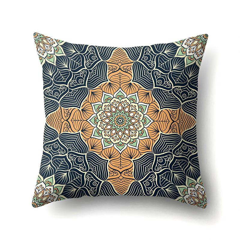 Retro Nostalgic Bohemian Ethnic Style Polyester Pillowcase Car Decoration Home Printed Pillowcase