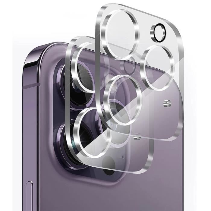 Coque de protection - Silicone - iPhone 15 Pro - Antichoc - 2 Verres Trempés - Transparent