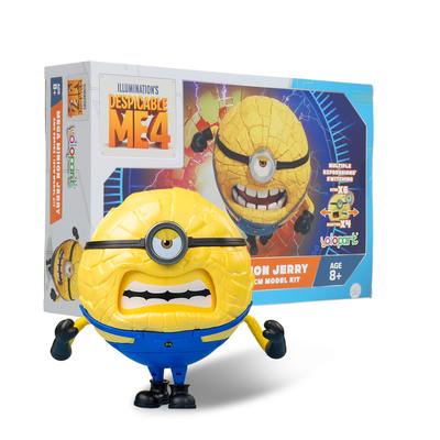 Minions Mi Villano Favorito Figura de Acción Mega Jerry de 4 Pulgadas con Cuerpo Giratorio y 3 Expresiones Intercambiables Modelo Minion Regalo para Niños de 8 Años en Adelante