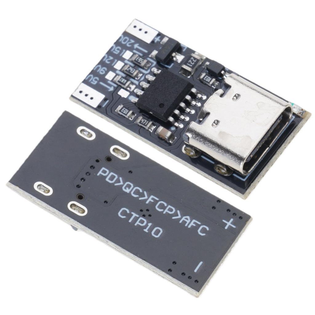 Fast Charging Protocol Triggering Module With 4 Adjustable Voltages PD Compatible One Button Operation Lightweight Design