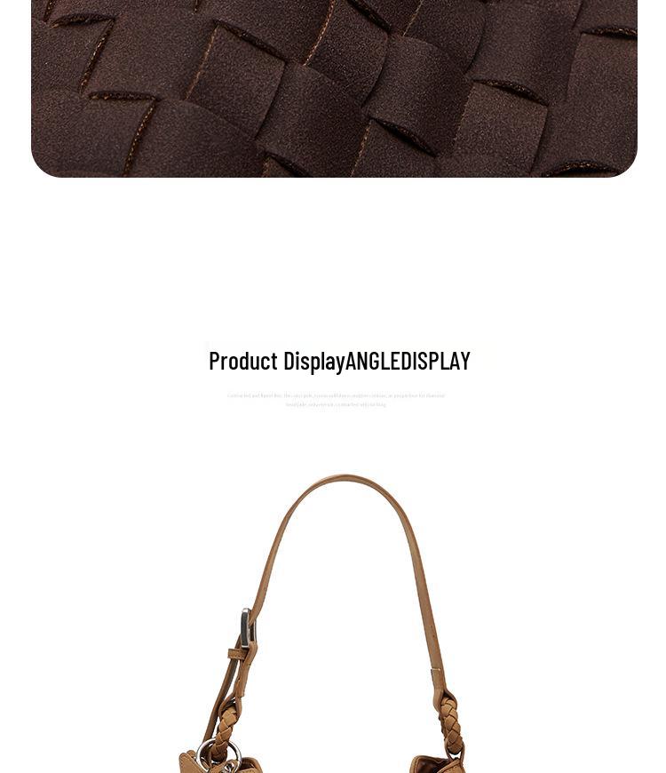 2025 Autumn/Winter Large Capacity Woven Vintage Shoulder Tote