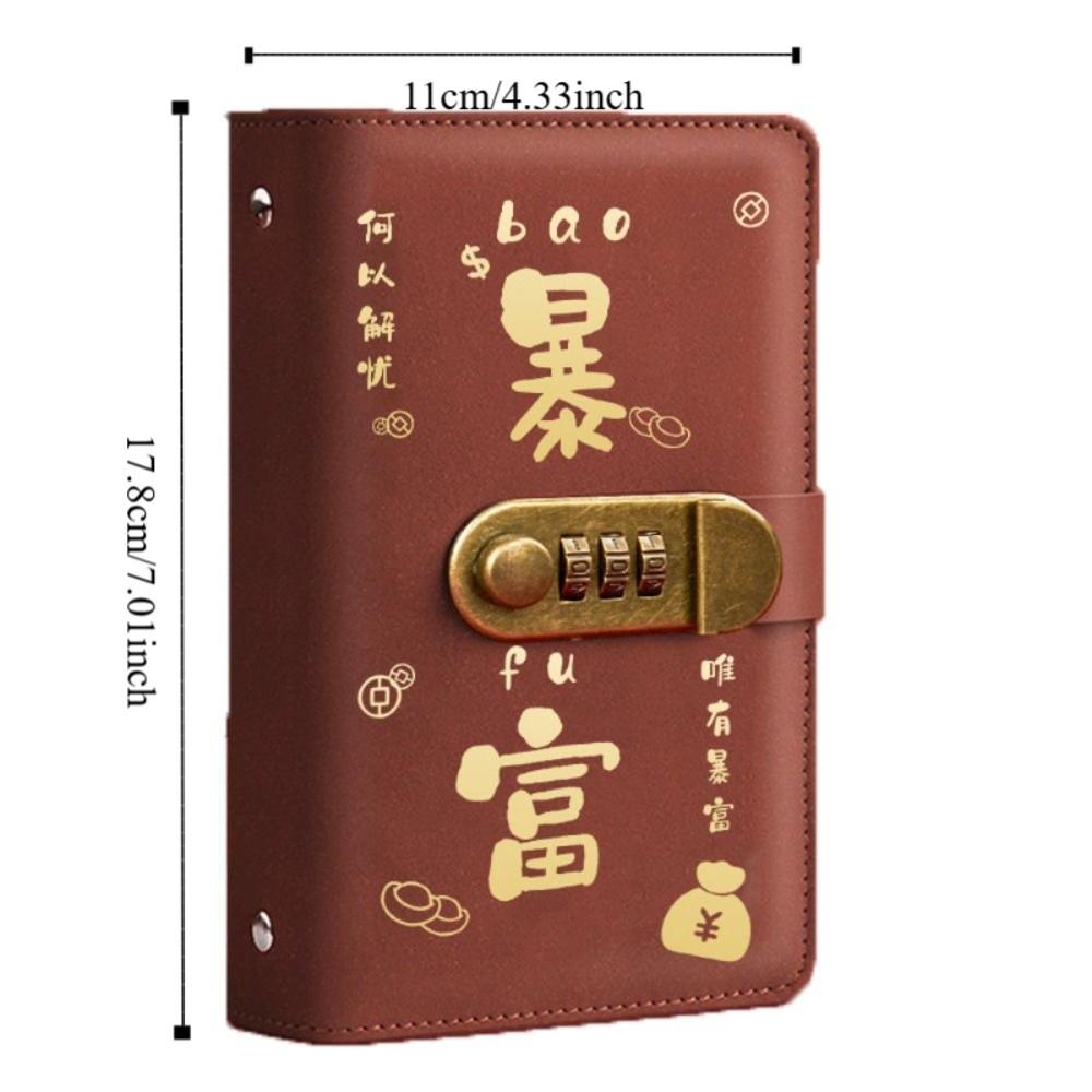 With Password Lock Budget Binder with Lock Wallet Storage Planner Organizer Girls Boys