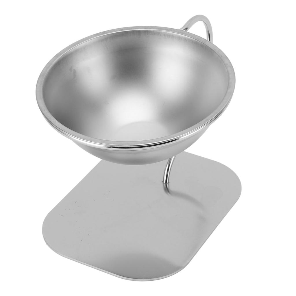 Erhöhte Katzennapf Edelstahl Großes Fassungsvermögen Kippsicher Erhöhter Katzenfutter Wassernapf für Katzen