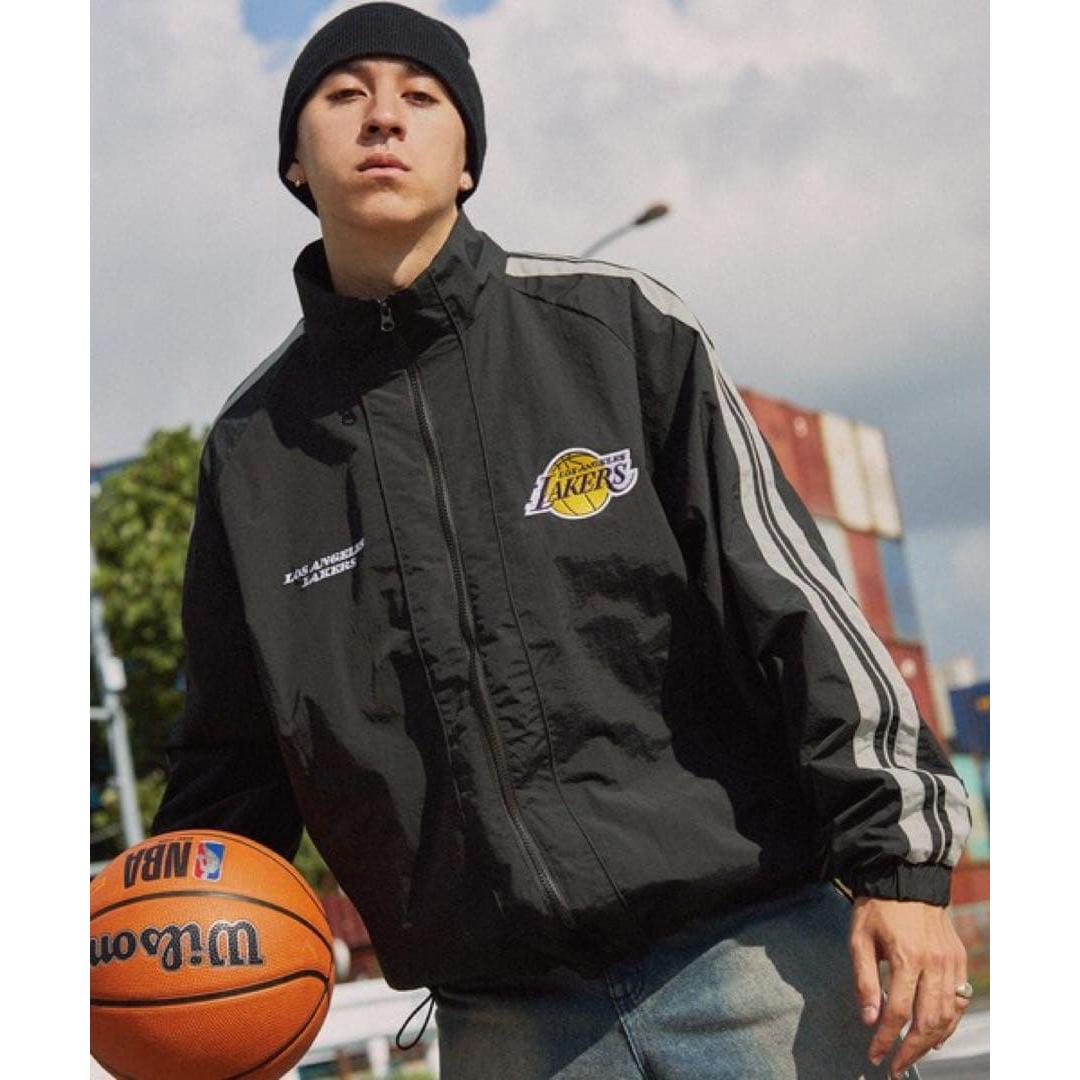 Used NBA Lakers Nylon Track Blouson Jacket CODDERR
