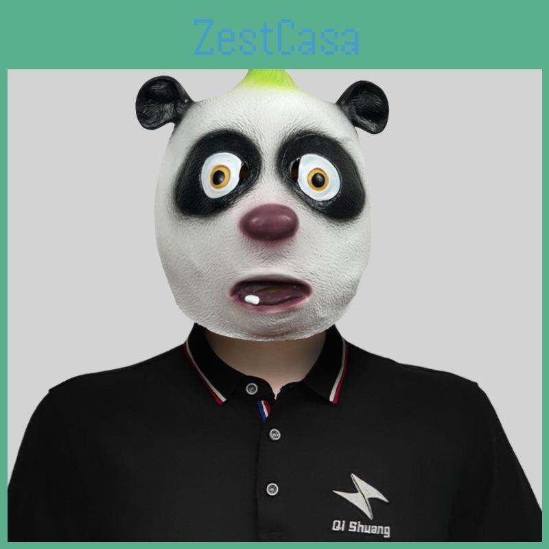 Hilarious Panda And Animal Latex Headpiece For Creative Costume And Diy Parties