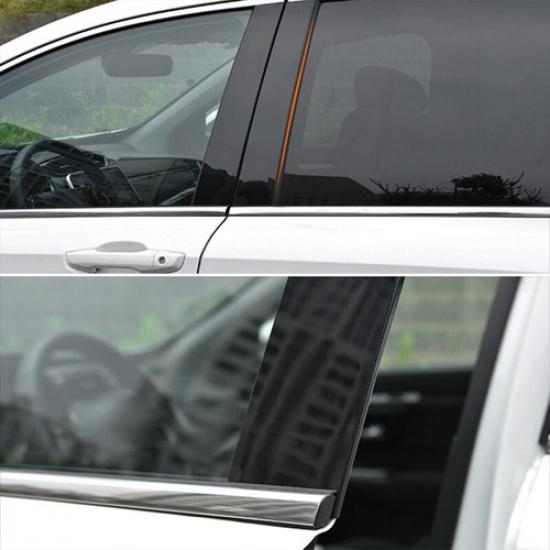 Glossy Black Pillar Post For 12 13 14 15 16 Honda CR-V 6Pcs Set Door Trim Covers