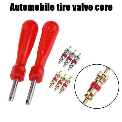 New And High Quality 5pcs Valve Cores With Car Bicycle Tyre Tire Valve Core Remover Repair Tool