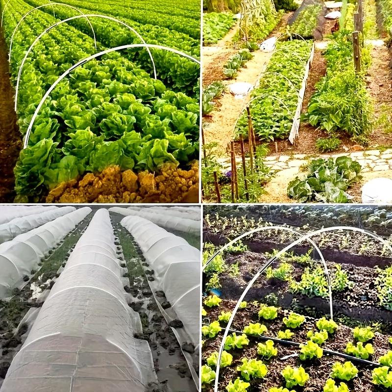 1set Garden Tunnel Kit Greenhouse Frame Kit With Fiberglass Poles Connectors Clips For Plant Greenhouse Gardening Accessories