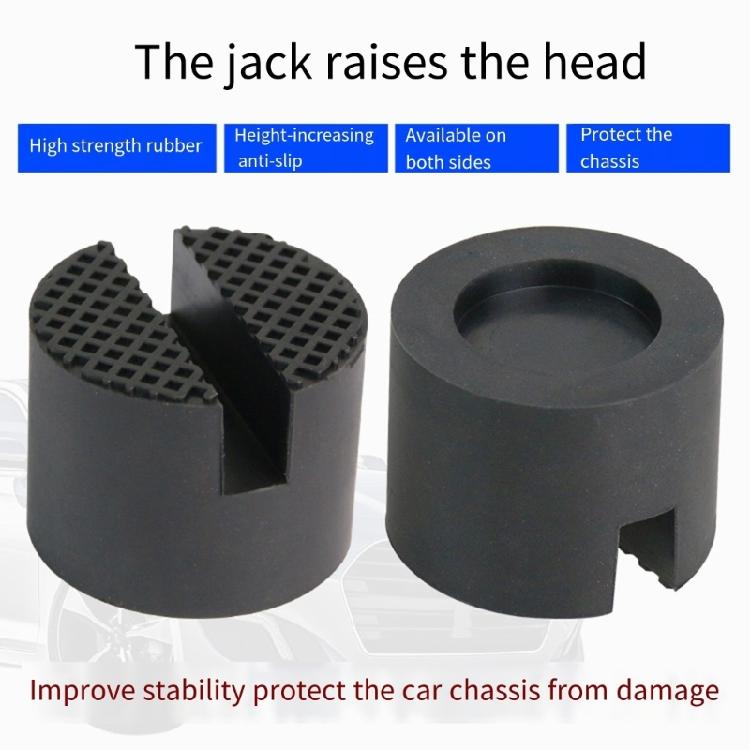 High Density Rubber Jacking Lift Pads Adapter Garage Essential Tool Suitable for Protects Rockers Panel and Chassis 4pcs
