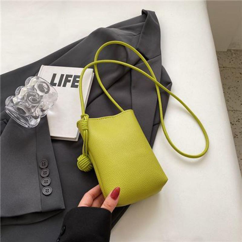 Kvinner Lær Liten Crossbody Veske Designer Mobiltelefonveske Lett Skulderveske Dame Reiseveske