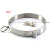 304 Stainless Steel Neck Collar Restraint Metal Choking Rings Premium Bondage Neck Slave Lockable Nacklace Fetish SM Sex Games