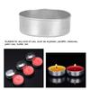 50 Pcs Aluminum Candle Mold Container 1.37 X 1.37 X 0.55 In DIY Candle Making Bases for Weddings