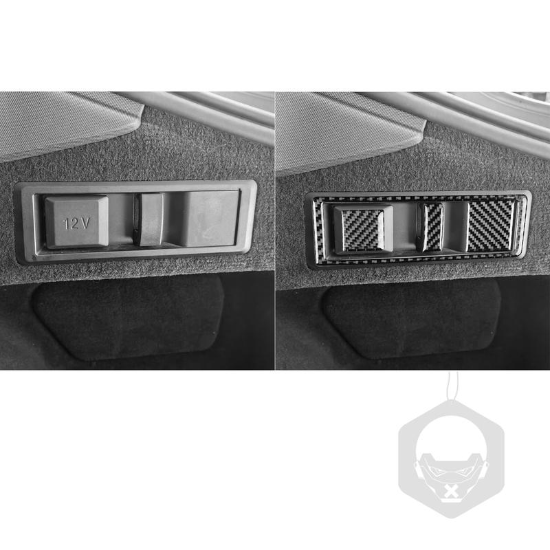 Carbon Fiber Car Accessories Trunk Hooks Modified Interior Trim Cover Sticker For BMW 4 Series 4 Door G22 G23 G26 -2025