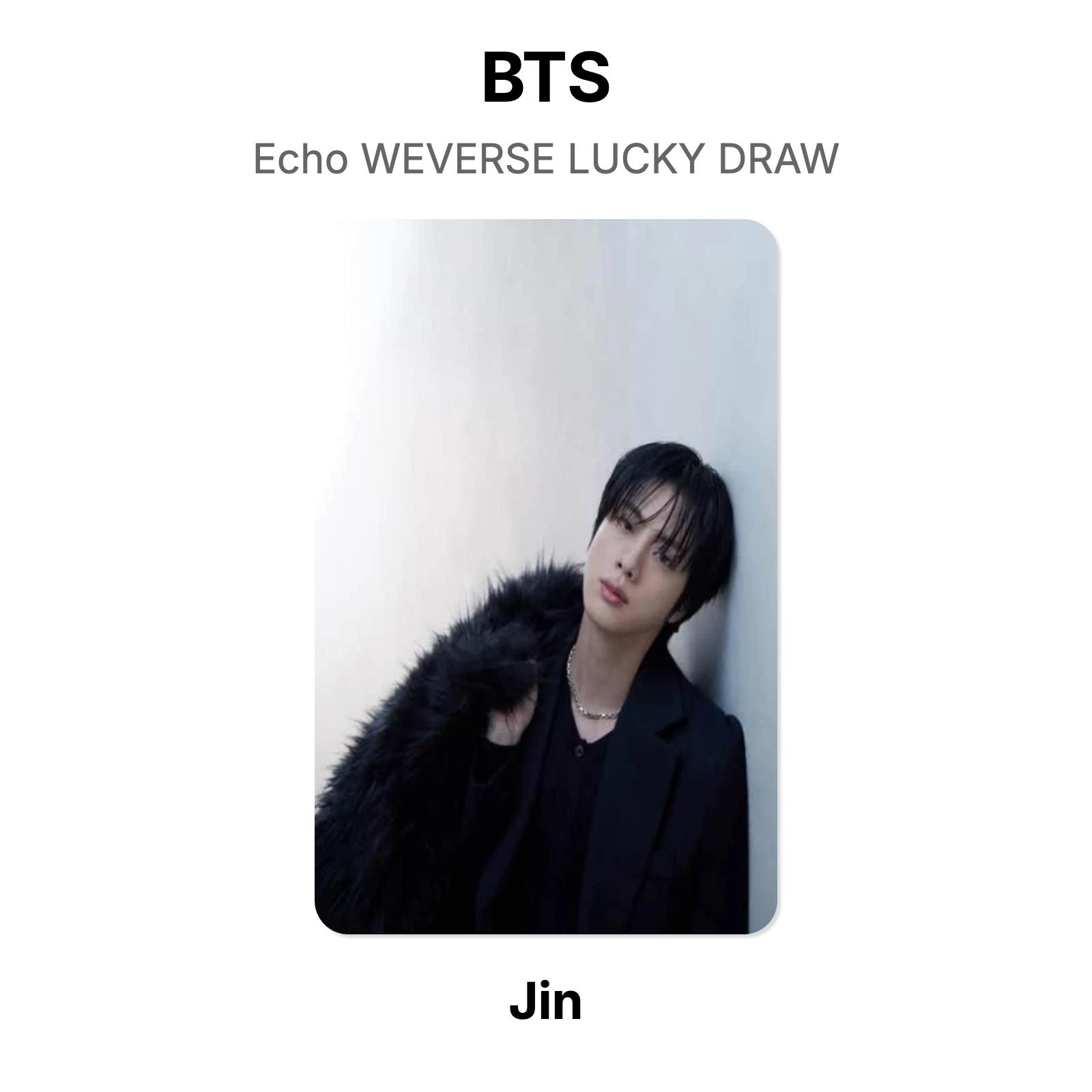 BTS Echo WEVERSE LUCKY DRAW Official Photocard Jin 02