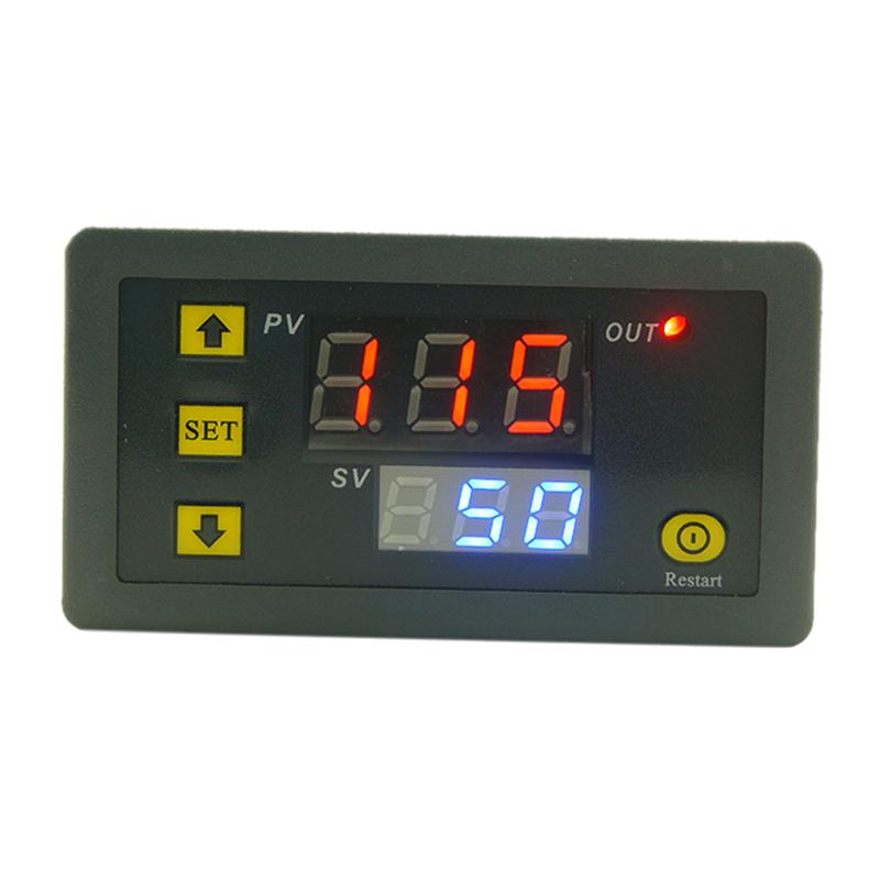 DC 12V 20A Afișaj digital Releu de temporizare Temporizator Modul de ciclism 0-999H