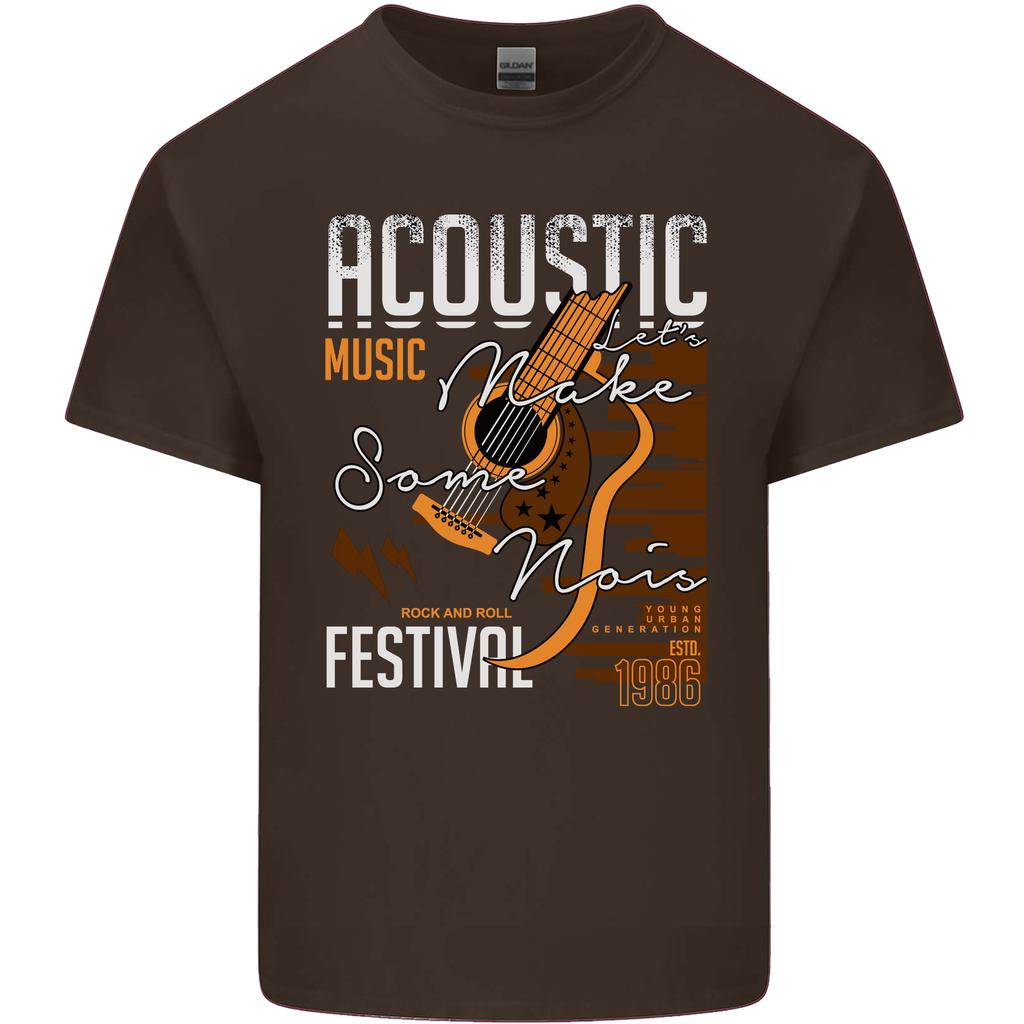 Akustische Musik Country Western Gitarre Unisex Leichtes Baumwoll-T-Shirt