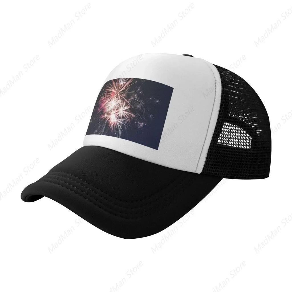 Falling Red Hearts Adult Mesh Baseball Hat Truck Driver Hat Sun Hat Suitable for Daily Sports Outdoor Activities Travel Etc