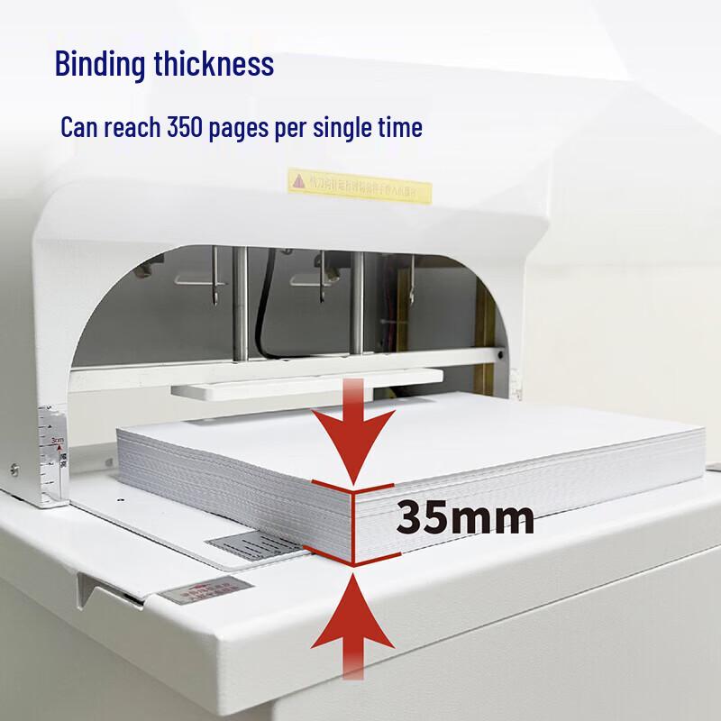 Zhongchuang'en CN-M100 Automatic 3-Hole Financial Binding Machine CN Plug (adapter Included)