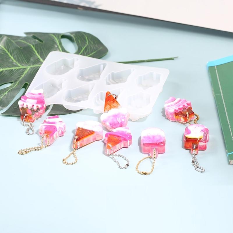 Silicone Ice Cream Mould Food Grade Crafting Tool for Resin Jewelry and Craft Art