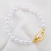 18K Gold Plated Irregular Oval Double Circle Fastener DIY Jewelry Making Accessories Connectors Clasp Necklace Bracelet Supplies
