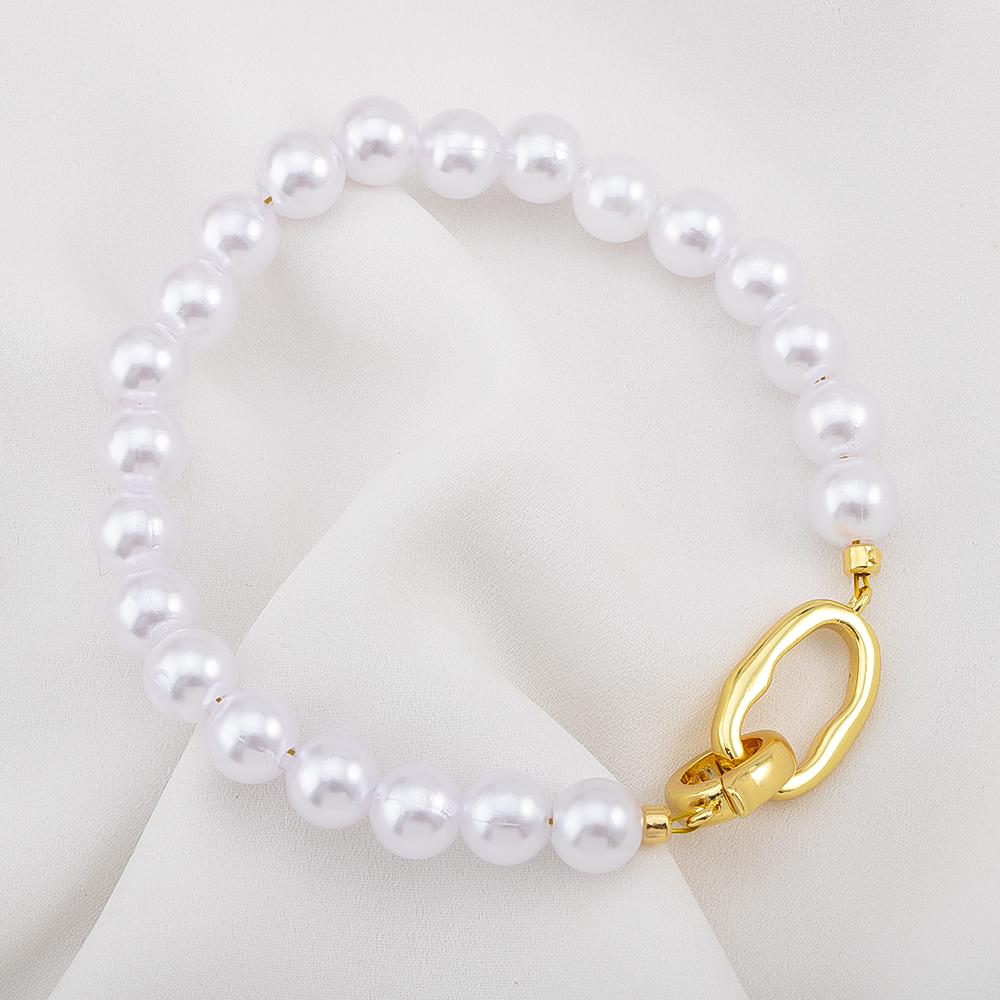 18K Gold Plated Irregular Oval Double Circle Fastener DIY Jewelry Making Accessories Connectors Clasp Necklace Bracelet Supplies