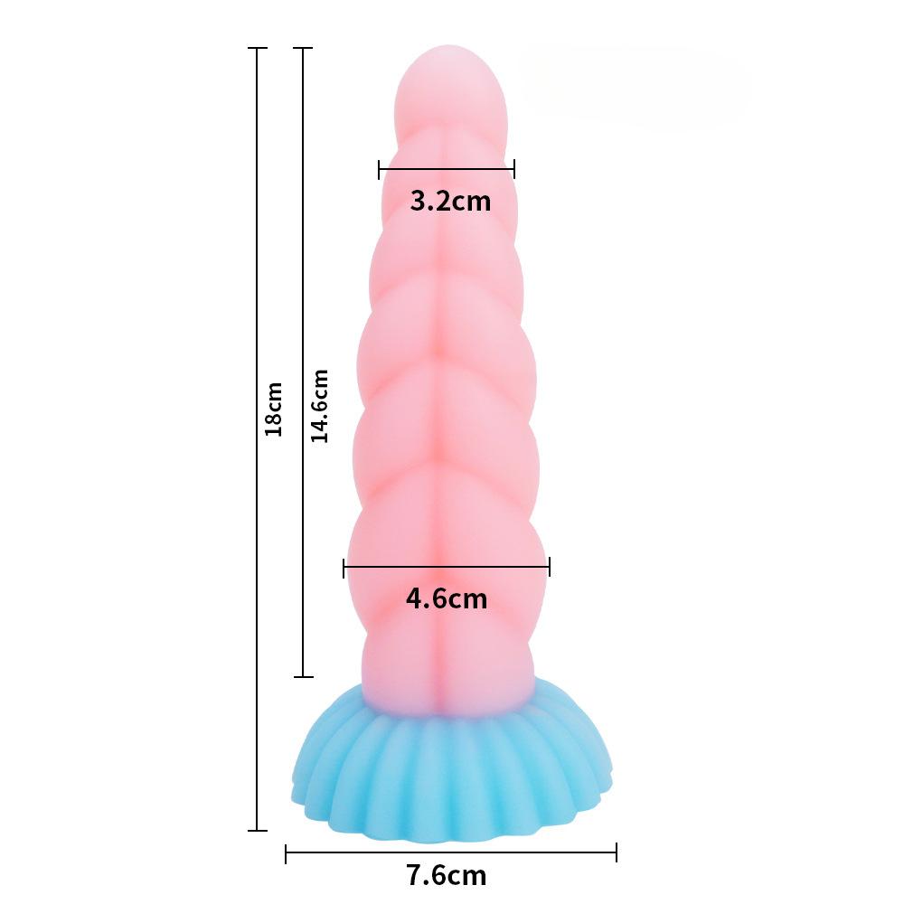 Transparent Jelly Dildo Pink Silicone Small Twist Shaped Anal Plug Erotic Products Sm Female Masturbator