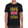 I Am A  Dad, Papa And A Veteran Nothing Scares Me Fathers Day Unisex T Shirt