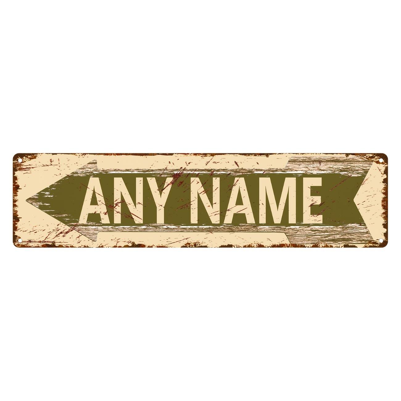 Custom Retro Metal Arrow Sign for Home Wall Decor армия зеленый