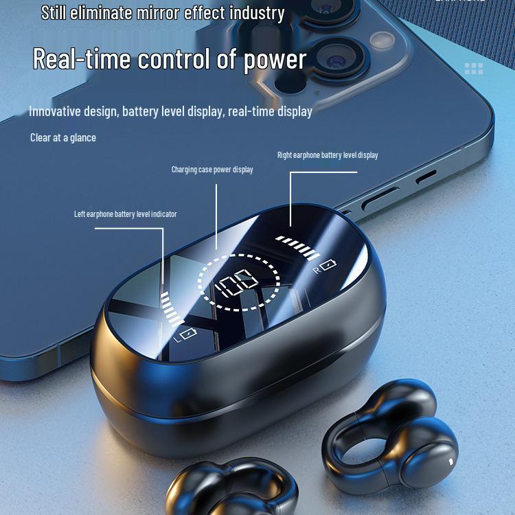 Bone Conduction Wireless Bluetooth Earbuds - 2026 Model, Ear Clip/Hooks for Men & Women Sports