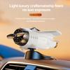 Car Solar Airplane Ornaments 360 Rotary Creative Car Center Console Powered Aircraft Ornaments Car Interior Decor Accessories
