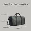 Men's Handbag, Large Capacity Classic Plaid Print Fashion Travel Bag, Daily Commuting Backpack Gym Bag, Separate Shoe Compartmen