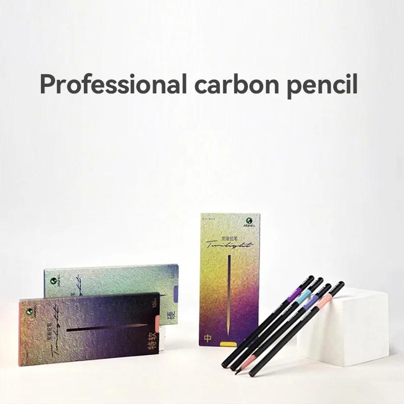 Professional Charcoal Pencils Set for Drawing Sketching Shading Blending 10/12pcs Artists Wooden EX-Soft Medium Hard Pencils