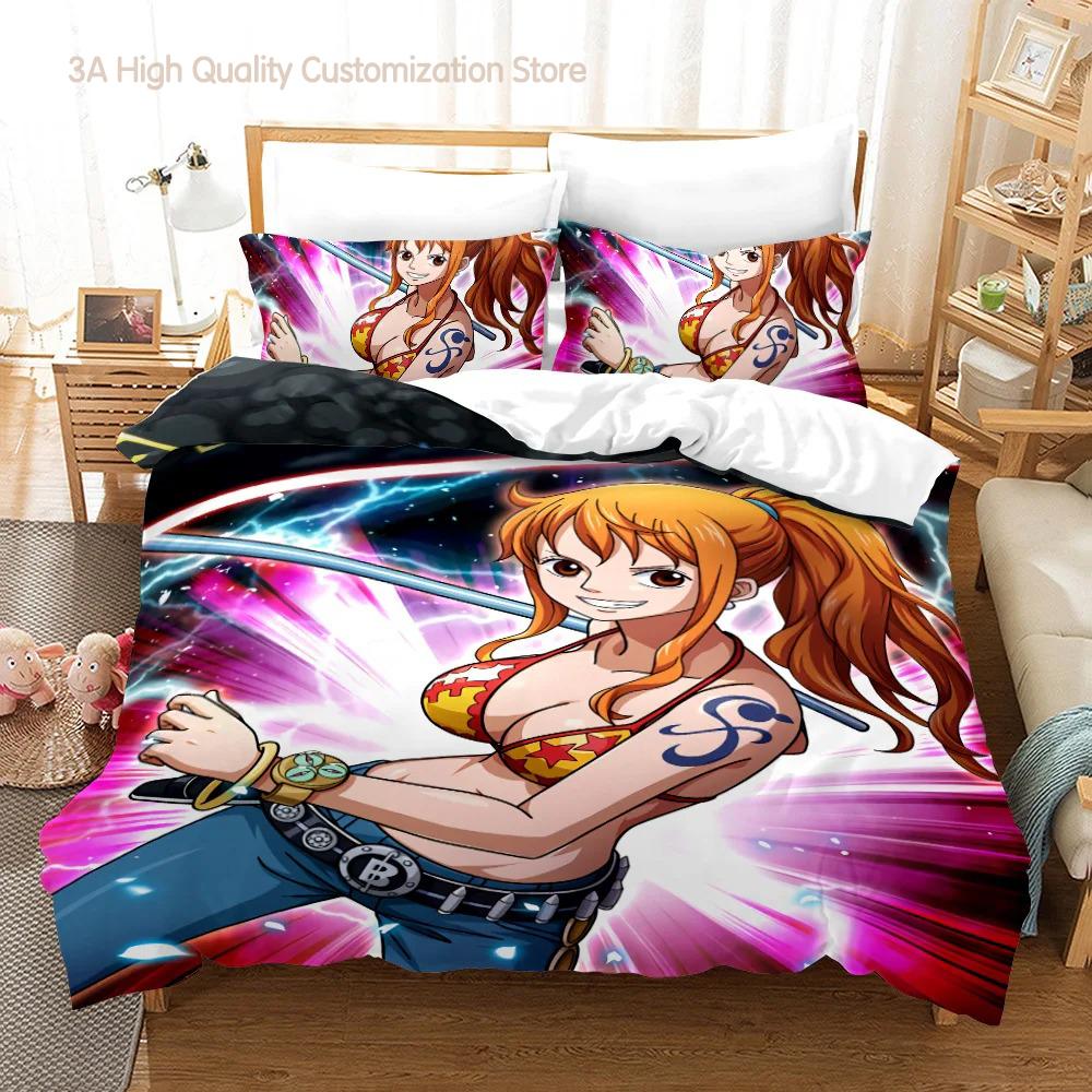 Boa Hancock Sängkläder Set Enkel Twin Full Queen King Size Queen Kejsarinna Sängset Aldult Pojkar Sovrum Påslakanset 3D-tryck 013