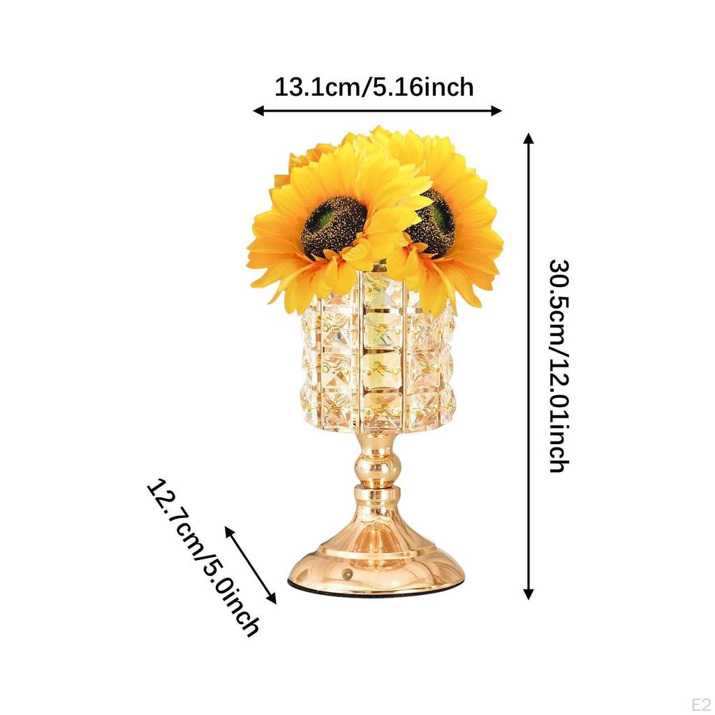 Sunflower Crystal Table Lamp Night Light Ambiance 3 Color Modes Unique Ambient Nursery