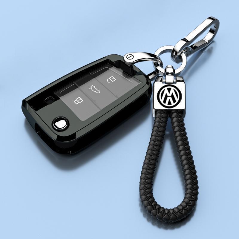 Luxury Key Case for 15-21 Volkswagen Lamando - Foldable Design for Men and Women