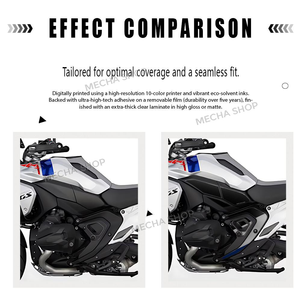 For R 1300 GS R1300GS 2025 Frame Protection 3D Stickers Motorcycle Accessories 3D Epoxy Resin Sticker