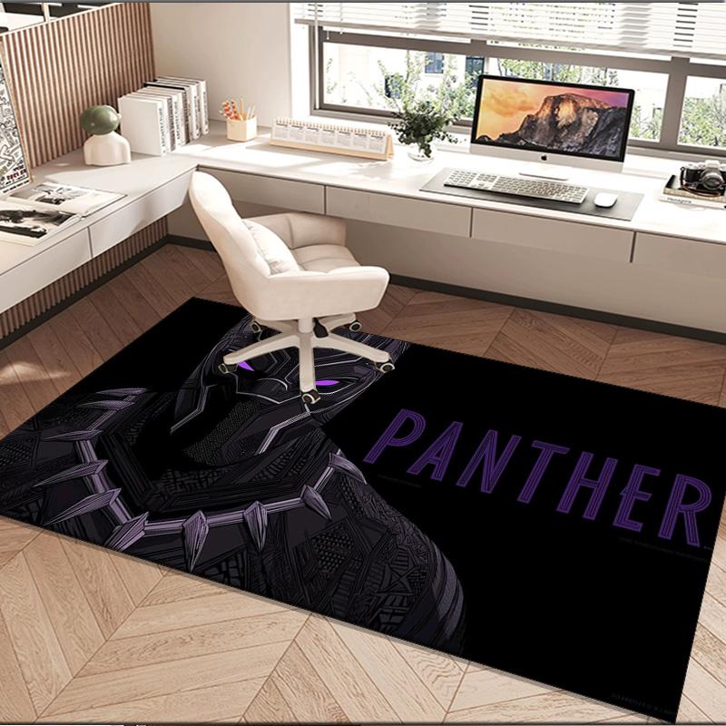 Black panther Area Rug Suitable for Indoor And Outdoor,Carpets for Playroom, Homes, Offices, Living Rooms,Home Decor,Christmas Fan Gift