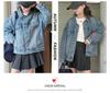 2025 Autumn Girls' Denim Jacket - Fashionable Street Style for Medium and Large Kids