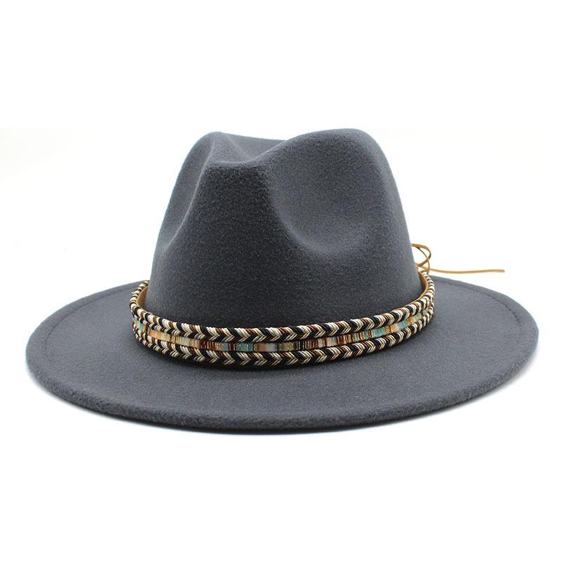 Pălărie Fedora din pâslă de iarnă pentru femei, 59-61 cm, mărime mare, Trilby, pălării de jazz, șapcă pentru petrecere, nuntă, biserică, chapeau femme