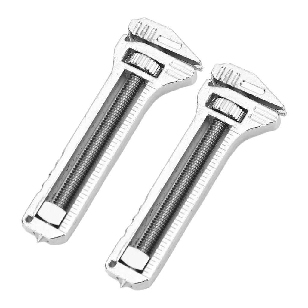2PCS Mini Multitool Wrench Adjustable Compact Multifunctional Bottle Opener Wrench for Everyday
