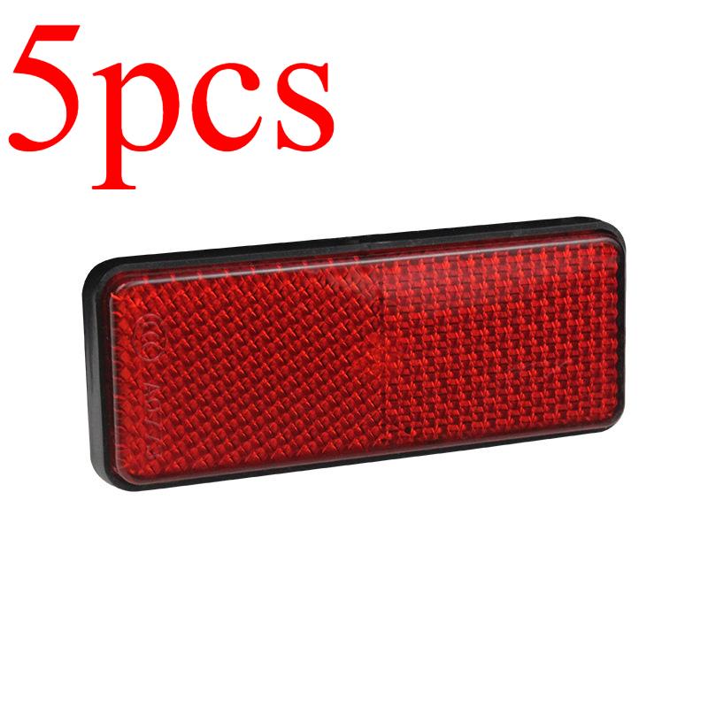 Motorcycle Reflective Plate Scooter Quad Rectangle Reflective Plate Warning Reflector for Universal Yamaha Pit Dirt Bike