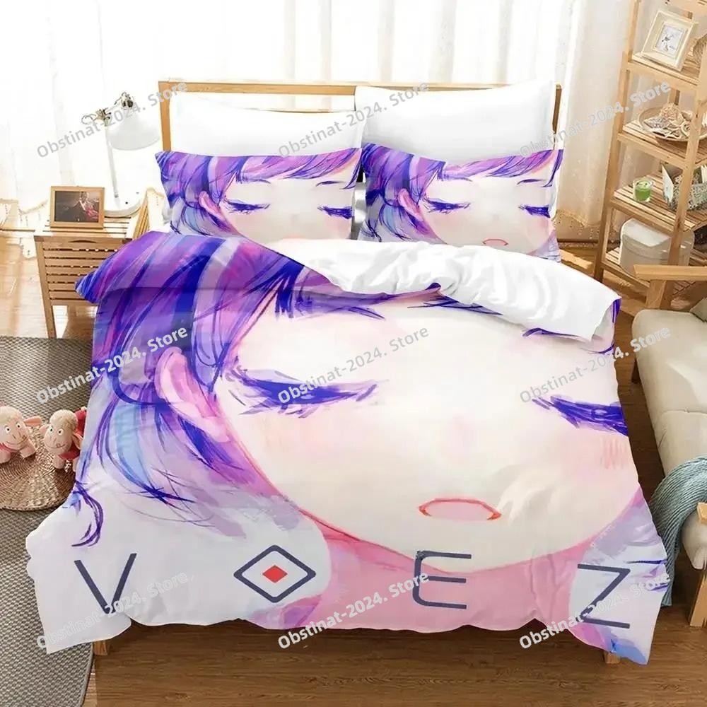 Game VOEZ Bettwäsche-Set, Einzelbett, Doppelbett, Queensize-Bett, Kingsize-Bett, Schlafzimmer für Erwachsene und Kinder, Bettbezug-Set, 3D-Druck, Anime-Bettlaken-Set