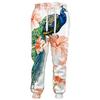 Spring Autumn Fashion Mens Pants Flowers Rose Stamens Butterfly 3D Printed Sportwear Casual Sweatpants Streetwear Men Clothing