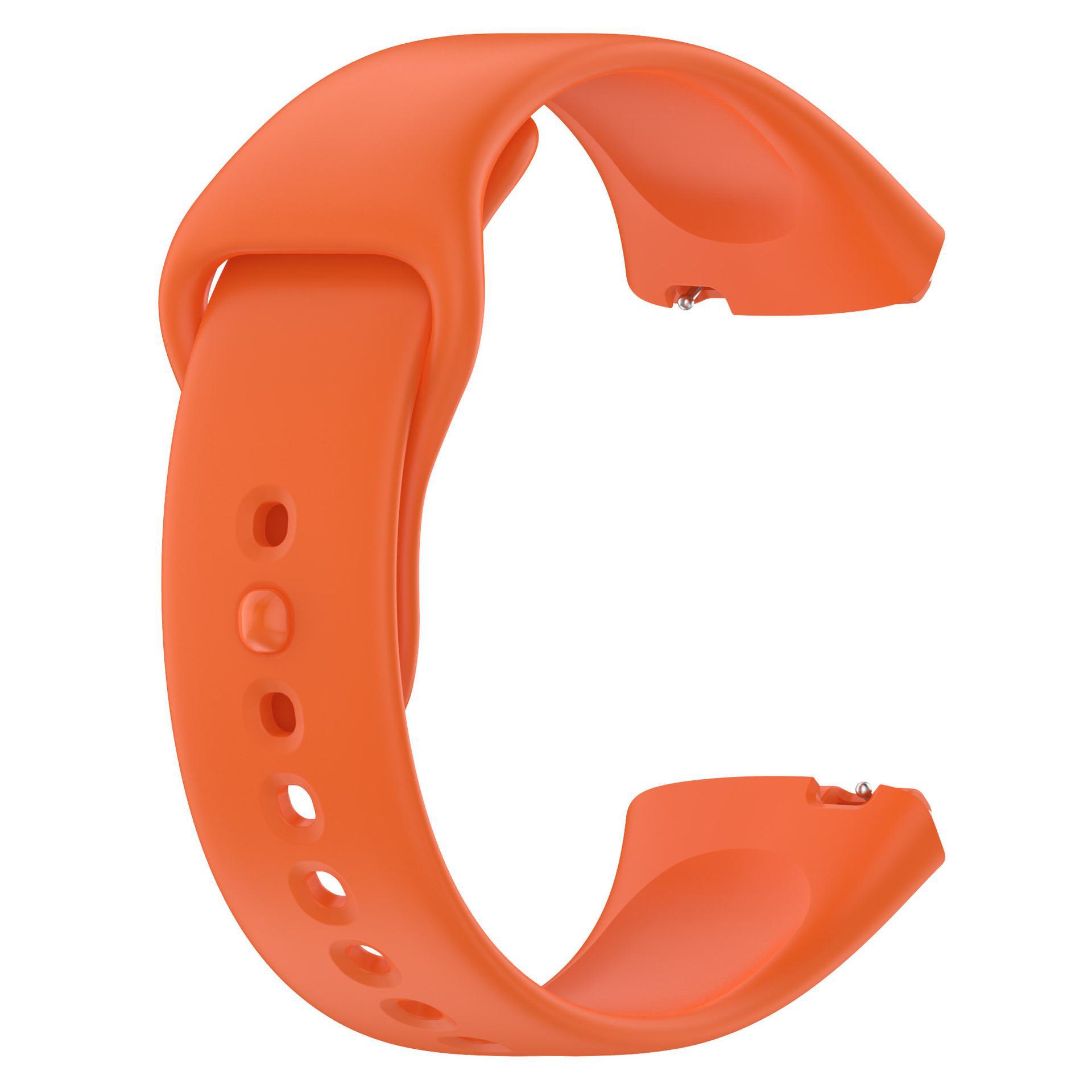 Совместимый силиконовый ремешок для умных часов Redmi Watch 3 Youth Edition оранжевый